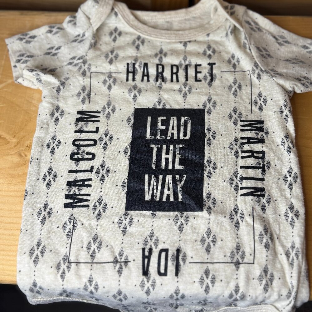 Well Worn "Lead the Way" Baby Bodysuit 12M | Harriet, Malcolm, MLK, Ida